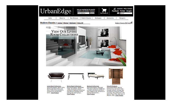 Ange Urban Edge website design